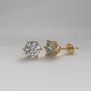 5 Claw Pirouette Stud Earrings